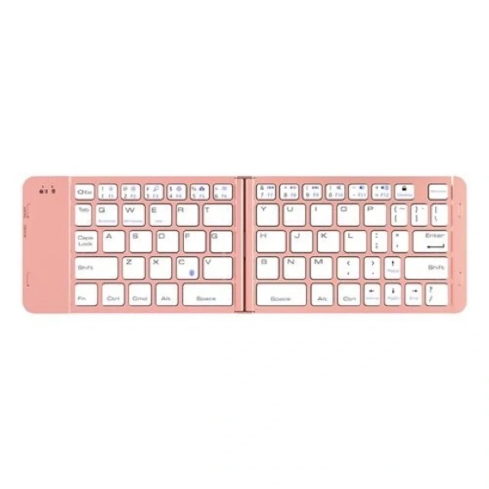 F88 Foldable Wireless Bluetooth Keyboard Gold iOS Android Windows